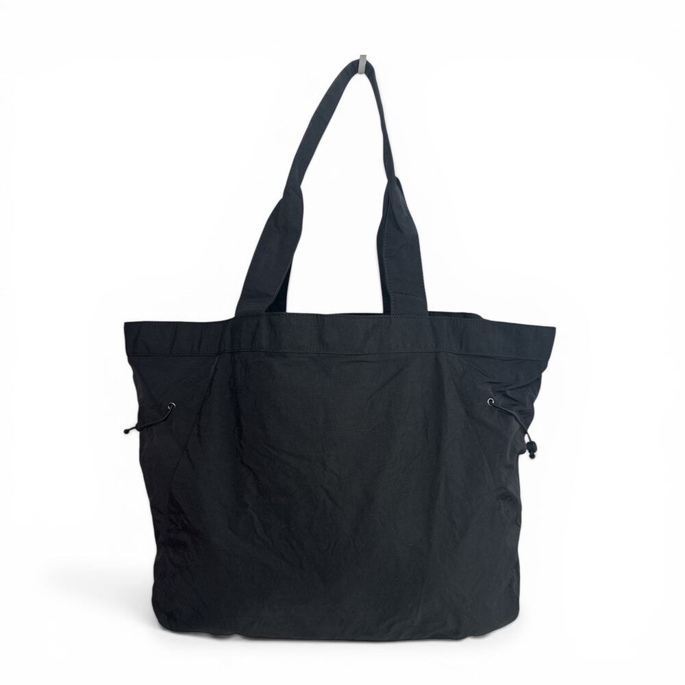 Black Lightweight Gym Travel Beach Tote Bag ODODOS 18L Side Cinch Shopper